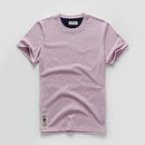Men's T-Shirt Cotton Solid Color T Shirt Men Casual O-Neck Basic T-Shirt Male High Quality Classical Tops