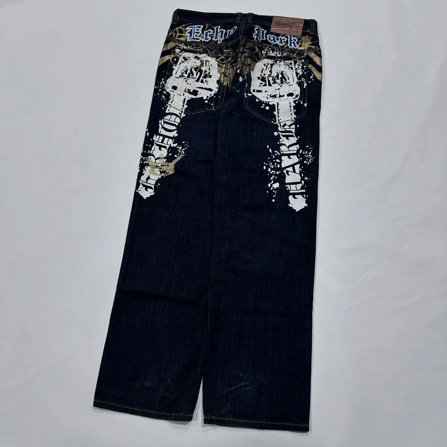 Dragon Print Y2K Baggy Jeans