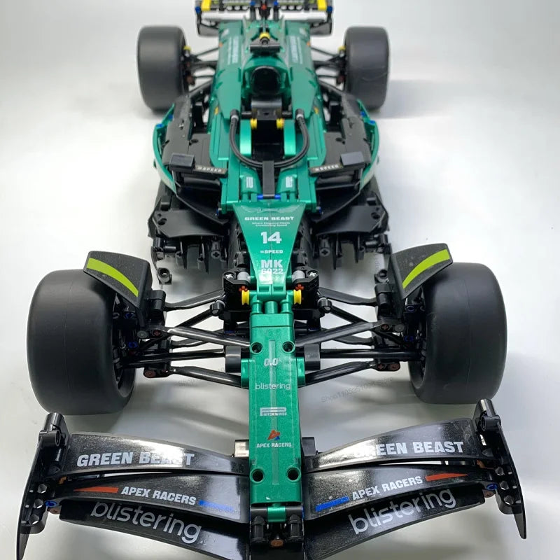 MK6022 1912PCS 1:8 New Technic Martin Aramco AMR25 Building Blocks MOC Sports Car DIY Assembly Model Set Toy Gifts for Boy Decor