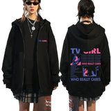 TV Girl Who Really Cares Relaxed Fleece Hoodie