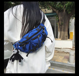 2024 Techwear Style Punk Hip Hop Single Shoulder Crossbody Bag Men Women Street Vintage Chest Bag Casual Sport Fanny Pack