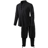 Men's Medieval Costume Set in Cotton Linen
