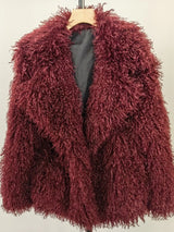Plush Faux Fur Winter Coat