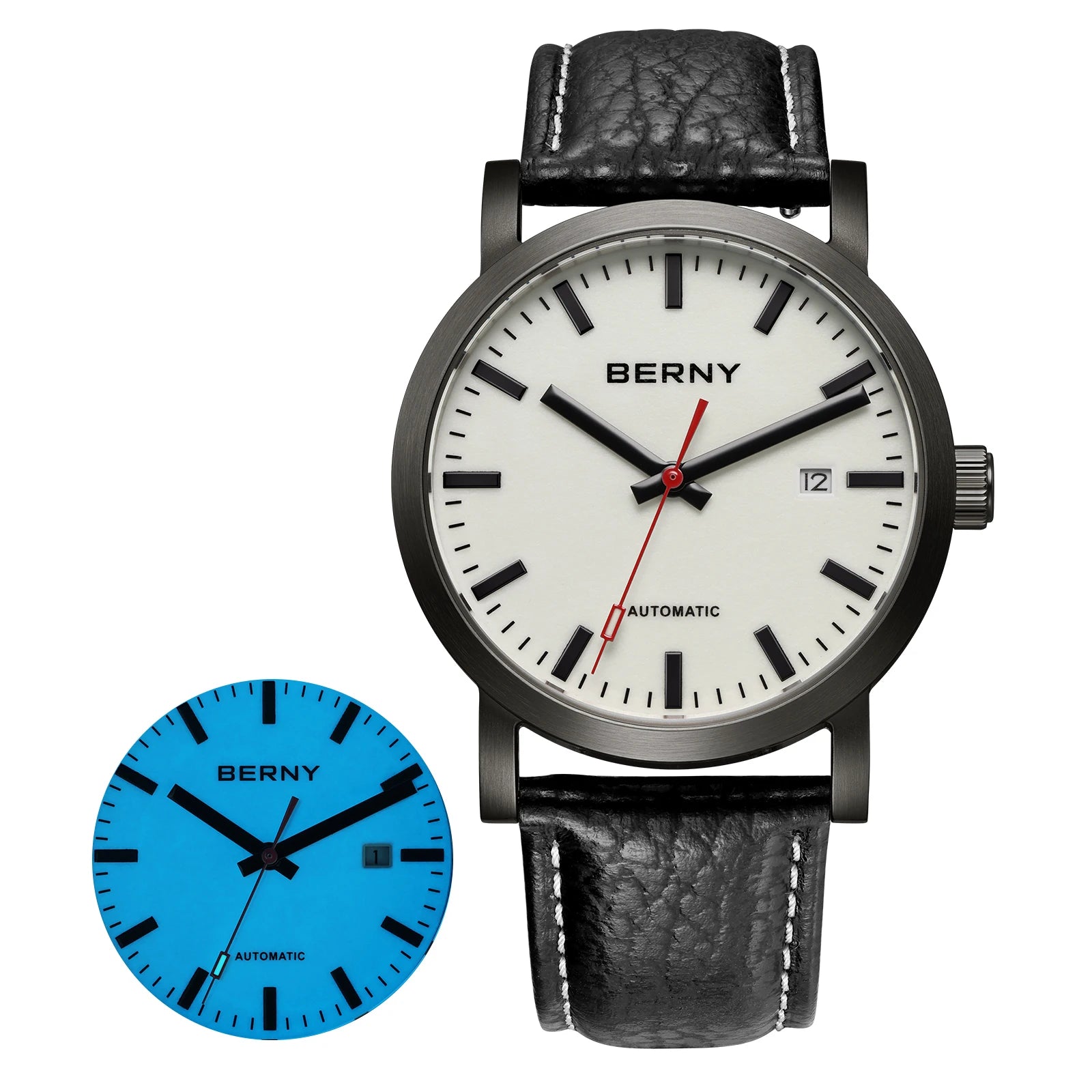 BERNY Watch for Men Automatic Self-Wind Luxury Watch Sappire MIYOTA 8215 Top Luminous 5ATM Mechanical Wristwatch