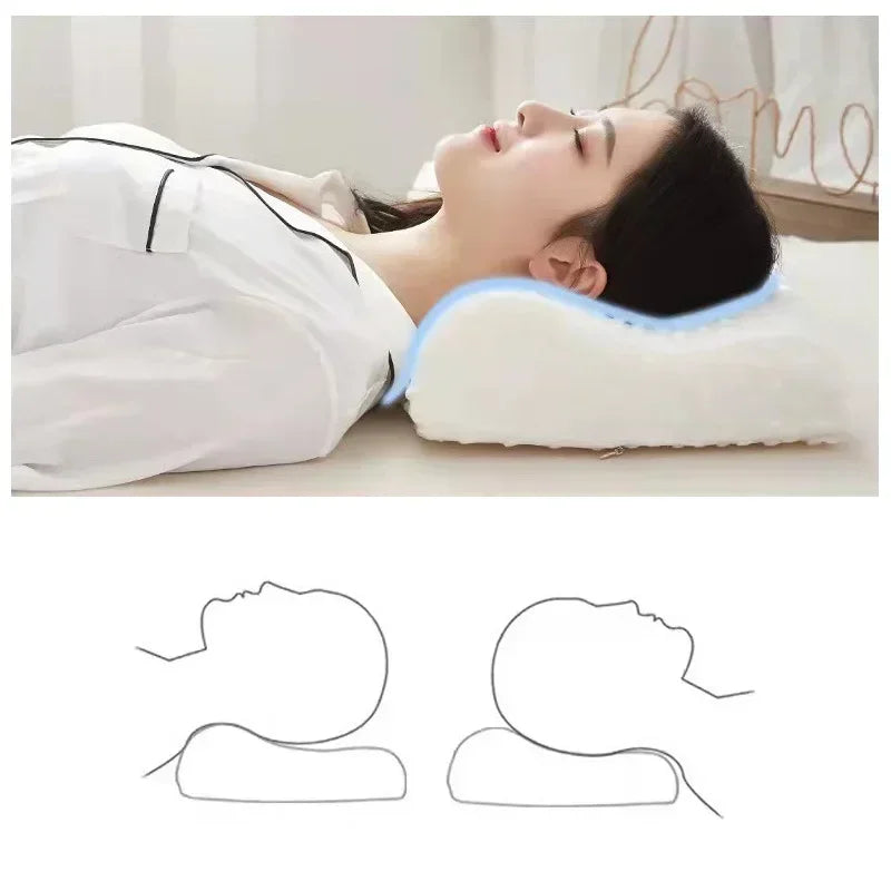 Memory Foam Neck Pillow – Orthopedic Comfort & Pain Relief