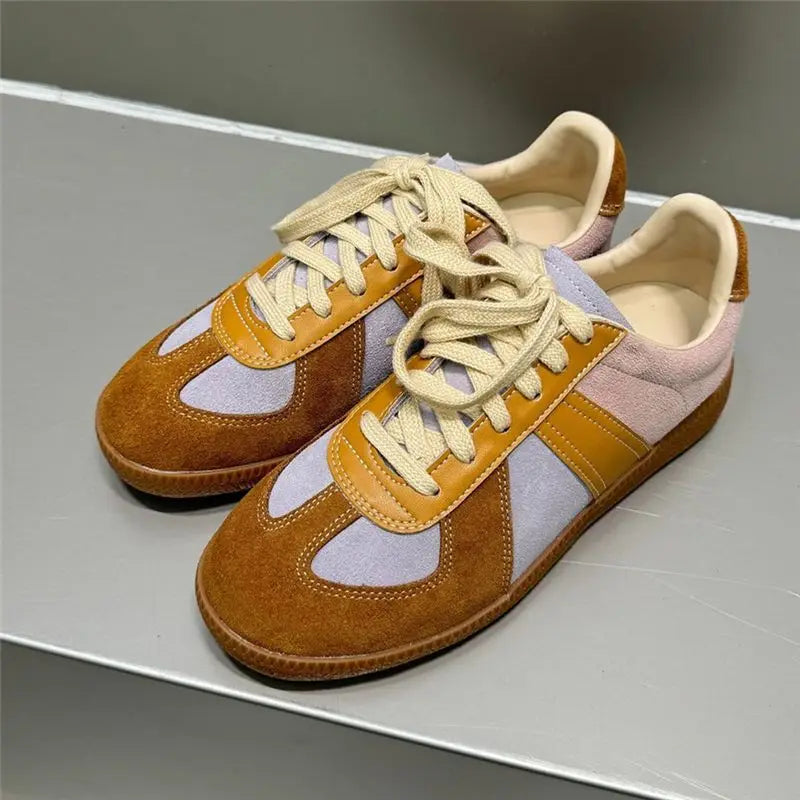 MORAZORA 20 Colors Ins New Genuine Suede Leather Women Flats Lace Up Colors Spring Summer Flat Shoes Casual Sneakers Footwear