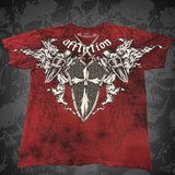 Men's Affliction Style Y2K Graphic Tee – Double-Sided Print