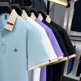 Men's Embroidered Jacquard Polo Shirt – Summer Style