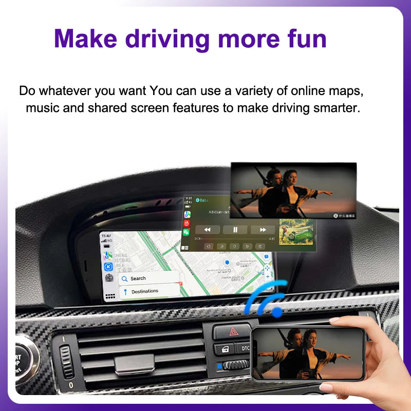 AUTOTOP 8.8" Wireless CarPlay & Android Auto for BMW 3 & 5 Series