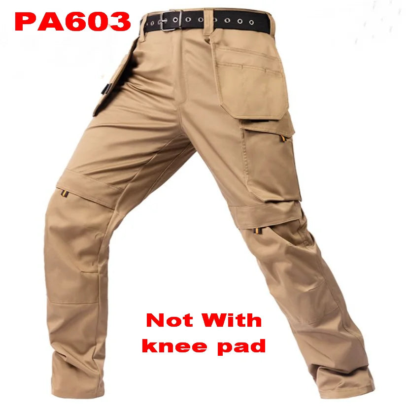 Men's Multi-Pocket Straight-Leg Cargo Pants
