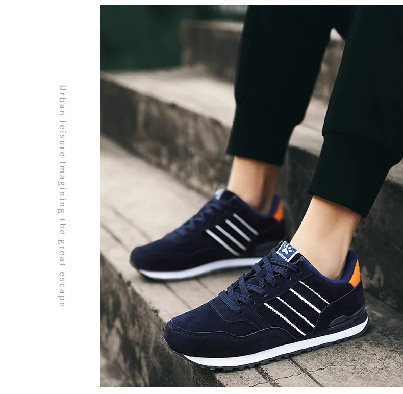 Men's Corduroy Lace-Up Casual Sneakers
