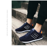 Men's Corduroy Lace-Up Casual Sneakers