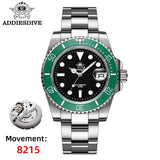 ADDIESDIVE Sapphire Glass Automatic Mechanical Watch Japan 8215 Stainless Steel AD2503 Reloj Hombre Waterproof NEW Diver Watches