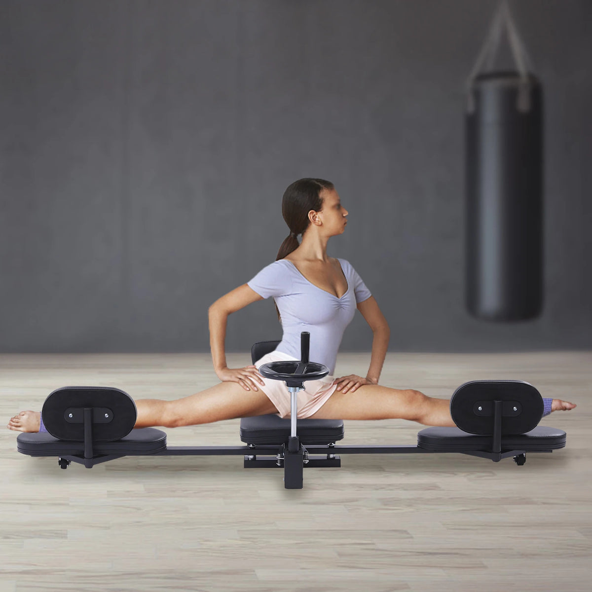 Pro Leg Stretcher with Handwheel & Cushioned Support