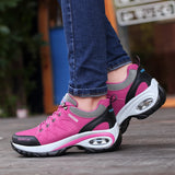 SALUDAS women casual sneakers Non-slip thick-soled height-enhancing casual running shoes light walking sheos