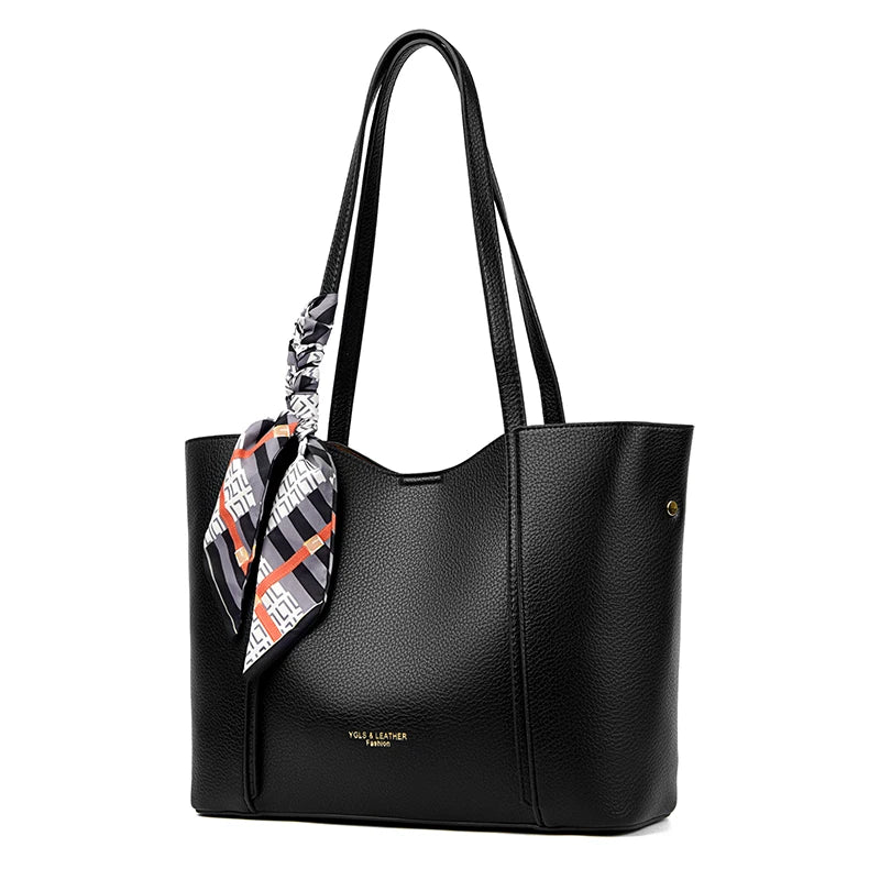Genuine Brand Women Tote Bag High Quality Soft Leather Large Ladies Shoulder Crossbody Bag Luxury Female Shopping Handbag A Main