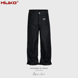 MIJKO Men's Relaxed Straight Denim Jeans – M to XXL
