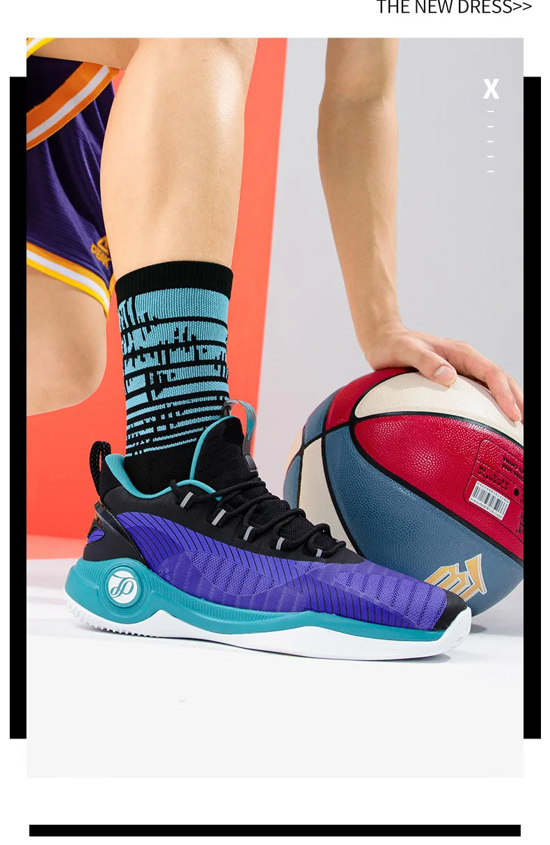 PEAK Tony Parker knight Basketball Shoes Outdoor Non slip Men Sports Shoes Wearable P-MOTIVE Cushion Rebound Breathable Sneakers