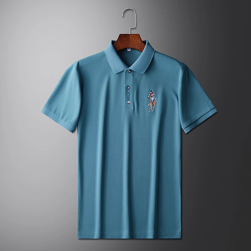 Men's Embroidered Polo Shirt – Casual Summer Style