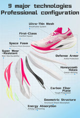 ONEMIX Professional Marathon Racing Running Training Shoes Men Full-length Shock Absorption Sports Carbon Plate Walking Sneakers
