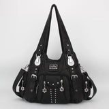 Vintage Bag Women Fashion Handbags PU Leather Shoulder Bags Female Satchel Big-capacity Shoulder Purse Bag Bolsa Feminina
