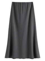 Acetate Trumpet Midi Skirt – Elegant Drape