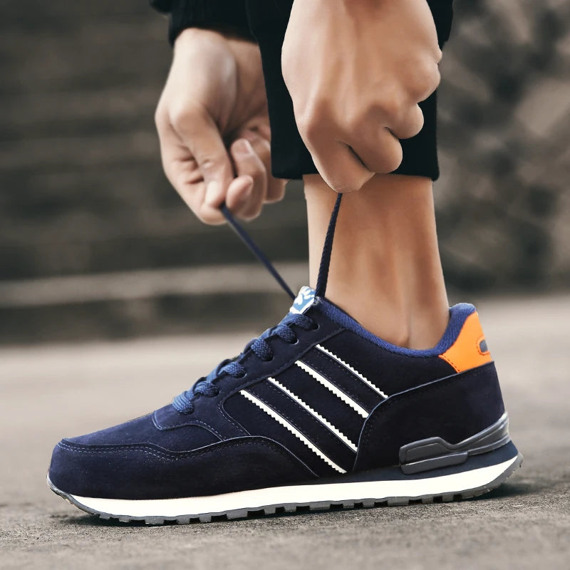 Men's Corduroy Lace-Up Casual Sneakers