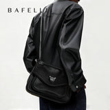 BAFELLI Genuine Leather Chain Bag – Chic Crossbody Tote