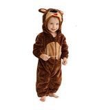 Plush Hooded Baby Winter Romper