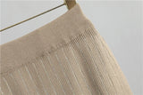 2025 new women's Knitted Cardigan High Waisted Buttocks Wrapped  Skirt 2 Piece Suits Luxury Hot Diamond Fashion Sets