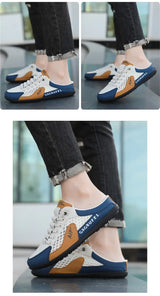Men's Fashion Soft-Sun Half Slippers Summer Men Trendy Bottom Casual Shoes Soft Sole Support Shoes Sneakers Men's Shoes