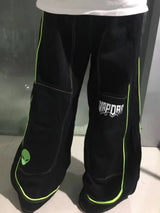 Alien Pattern Wide-Leg Hip-Hop Jeans
