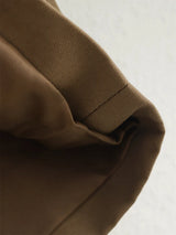 Vintage Cropped Double-Breasted Trench
