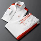 Men’s Embroidered Streetwear Tracksuit - 2-Piece Spring/Autumn Leisure Set