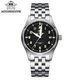 ADDIESDIVE Watches For Men Luxury Business Leisure Automatic Mechanical Men's Watch Fluorescent Waterproof 8215 316L Stainless