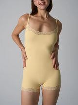 Lace Patchwork Fitness Bodysuit