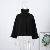 Women's Stand Collar Zip Jacket – Autumn/Winter