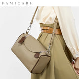 2025 New Women Bag Female Luxury Fashion Shoulder Bags Lady Soft 100% Cowhide Genuine Leather Niche Design Tote Bucket Handbag