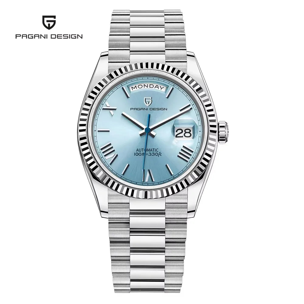 PAGANI DESIGN DD36 Rose Gold Mens Watches Mechanical Wristwatch Automatic Watch Man Fashion Waterproof AR Sapphire Mirror Clock