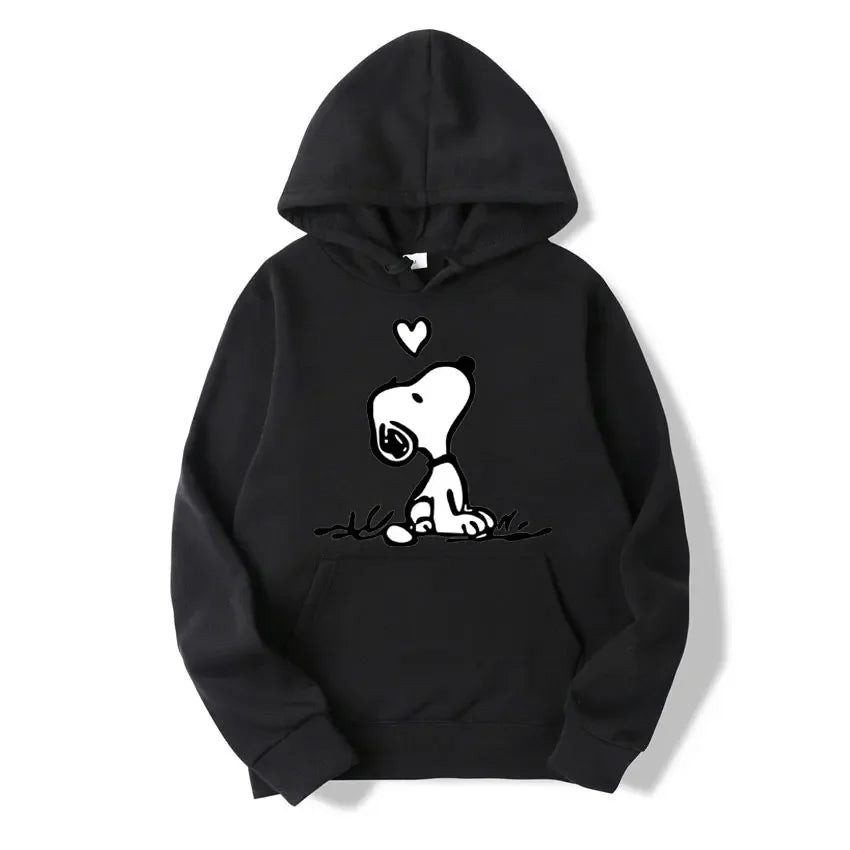 Retro Snoopy Cartoon Pullover Hoodie
