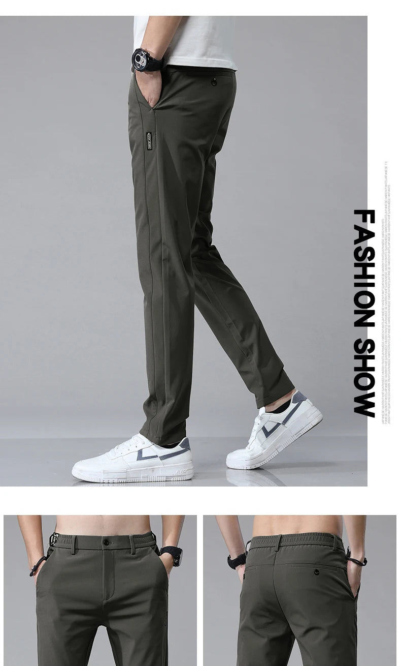 Men's Lightweight Stretch Slim-Fit Pants