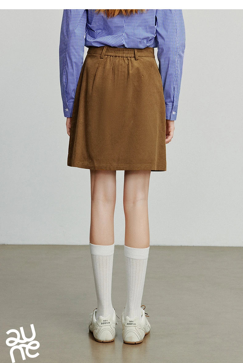 Toyouth Corduroy A-Line Mini Skirt | Autumn 2025