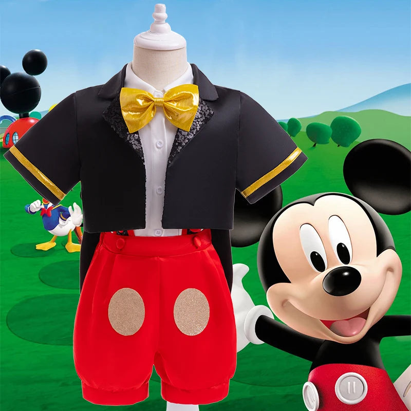 Mickey-Inspired Baby Cosplay 3-Piece Set