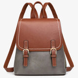 Fashion Backpack For Women Solid Color Patchwork High Quality Casual Vacation Bags