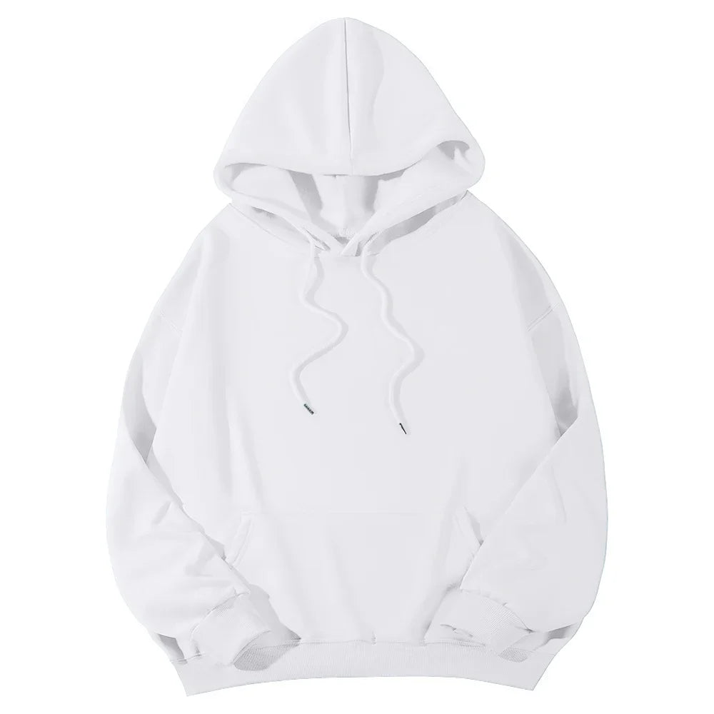 Autumn Winter Fleece Hoodies Fashion Casual Sweatshirts Men Women Harajuku Warm Oversized Pullovers 11 Colors Hip Hop Streetwear