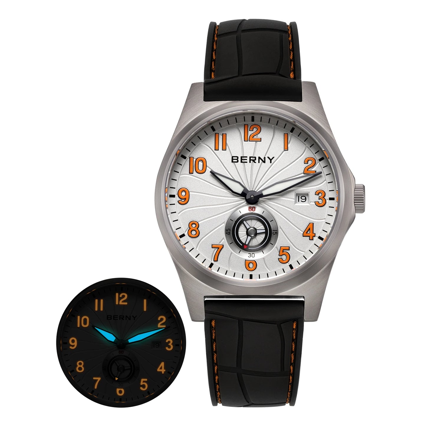 BERNY Full Titanium Automatic Men Watch Super Luminous Mechanical Wristwatch with 10ATM Waterproof Sapphire ST1731 Men Watches