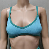 Tossy Summer Contrast Knit Outfits Halter Top And Short Trousers Sets Female Beach Holiday Sexy Casual Tracksuit Y2k Women Sets