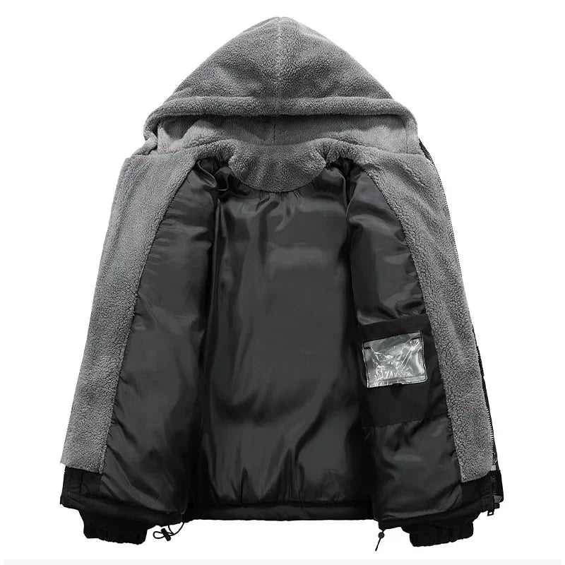 Men's Heavyweight Hooded Puffer Jacket | Plus Size