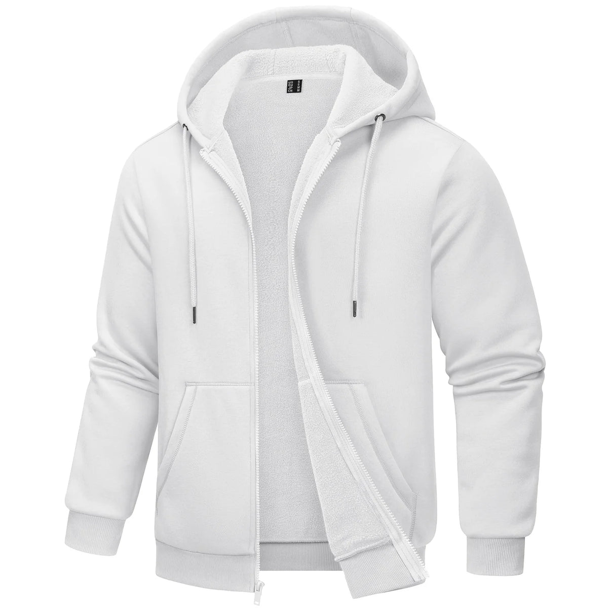 TACVASEN Men's Fleece-Lined Zip-Up Hoodie