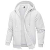 TACVASEN Men's Fleece-Lined Zip-Up Hoodie